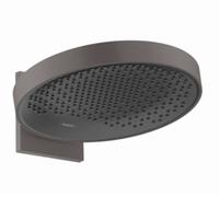 Hansgrohe Rainfinity - Rociador de ducha E 360 con conexión, 1jet, cromo negro cepillado 26230340