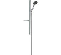 hansgrohe Rainfinity shower set 130 3jet EcoSmart 9 l/min con barra de ducha de 90 cm y jabonera, cromo, 27672000