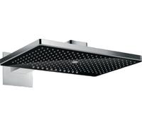 Hansgrohe Rainmaker Select ducha con efecto lluvia 46.6x30 cm rectangular cromo-negro 24007600