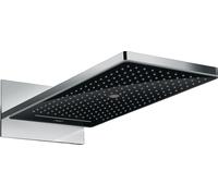 Hansgrohe Rainmaker Select ducha con efecto lluvia 58x26 cm rectangular cromo-negro 24001600