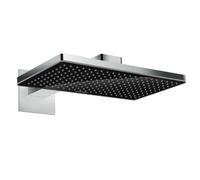Hansgrohe Rainmaker Select - Rociador de ducha 460, 1 chorro, brazo 46 cm, negro/cromo 24003600
