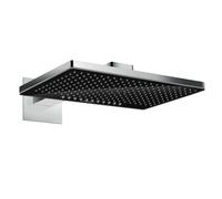 Hansgrohe Rainmaker Select - Rociador de ducha 460, 2 chorros, brazo de ducha 46 cm, negro/cromo 24005600