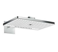 Hansgrohe Rainmaker Select - Rociador de ducha 460, 3 chorros, Ecosmart 9 l/min, brazo de ducha 46 cm, blanco/cromo 24017400