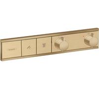 hansgrohe RainSelect 15380140 - Termostato para 2 consumidores, bronce cepillado