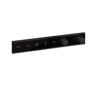 Hansgrohe RainSelect - Grifería empotrada para 4 aparatos, negro mate 15382670