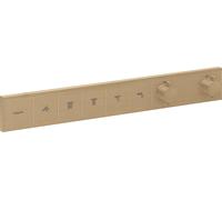 Hansgrohe Grifo termostático empotrado RainSelect 15384140 – Para 5 aparatos, bronce cepillado