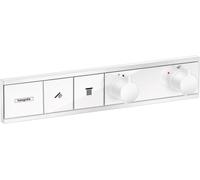 Hansgrohe RainSelect grifo de bañera y ducha empotrado con termostato blanco 15380700