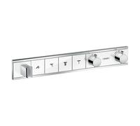 Hansgrohe RainSelect grifo de bañera y ducha empotrado con termostato cromo-blanco 15357400