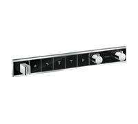 Hansgrohe RainSelect grifo de bañera y ducha empotrado con termostato cromo-negro 15358600