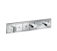Juego empotrado RainSelect de hansgrohe para 2 consumidores, 15355000, Color: cromado