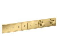 Hansgrohe Grifo empotrado termostático RainSelect para 5 dispositivos Oro 15384990
