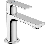 hansgrohe Rebris E grifo de columna 80 con maneta para agua fría o premezclada sin residuos, proyección 121 mm, 72506000, Color: cromado