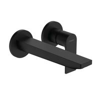 Hansgrohe Rebris E - Grifo empotrado de lavabo, montaje de 2 orificios, negro mate 72568670