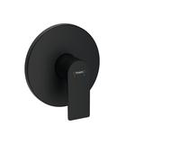 hansgrohe Rebris E mezclador monomando enyesado para iBox universal, 72668670, Color: negro mate