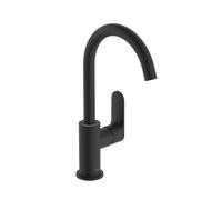 Hansgrohe Rebris S - Grifo de lavabo, con desagüe y ca?o giratorio, negro mate 72536670