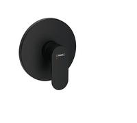 hansgrohe Rebris S Mezclador monomando de ducha empotrado para iBox universal, negro mate, 72667670