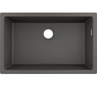 Hansgrohe S 51 fregadero de granito 66x40 cm gris/grafito/ónix 43432290