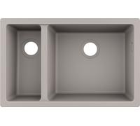 Hansgrohe S 51 fregadero de granito 71x45 cm gris/grafito/ónix 43433380