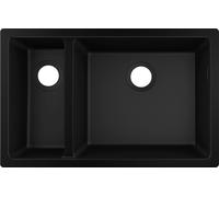 Hansgrohe S 51 fregadero de granito 71x45 cm negro 43433170