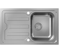hansgrohe S44 fregadero empotrado 342, acero inoxidable, con escurridor corto, 820x510mm, 43368800