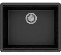 hansgrohe S53 fregadero empotrado SilicaTec, 500x400mm, 43362170, Color: Negro grafito