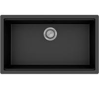 hansgrohe S53 SilicaTec fregadero bajo encimera, 700x400mm, 43459170, Color: Negro grafito
