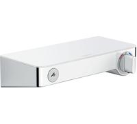 hansgrohe Select 300 ShowerTermostato de mesa para ducha, montaje en superficie, 13171400, Color: Cromado / Blanco