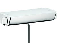 Hansgrohe Grifo de ducha a pared Ecostat 13161400 con termostato cromo-blanco