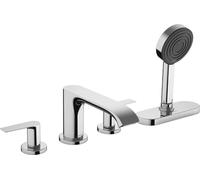 hansgrohe Set básico para mezclador de 4 agujeros para borde de bañera, 13440180