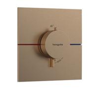 HansGrohe ShowerSelect Com.E, termostato para ducha, modelo UP BBR, acabado en bronce cepillado, referencia 15574140