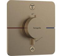 HansGrohe ShowerSelect Com.Q, termostato para ducha, modelo UP, para 2 salidas, acabado bronce cepillado, referencia 15583140