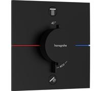 Hansgrohe ShowerSelect Comfort E grifo de bañera y ducha empotrado con termostato negro 15572670