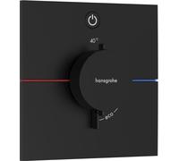 Hansgrohe Grifo termostático empotrado ShowerSelect Comfort negro mate 15571670