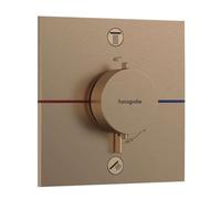 Hansgrohe Grifo termostático empotrado ShowerSelect Comfort para 2 aparatos bronce cepillado