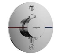 Hansgrohe ShowerSelect Comfort - Grifo empotrado termostático para 2 dispositivos, cromo 15556000