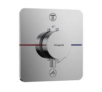 Hansgrohe ShowerSelect Comfort - Grifo empotrado termostático para 2 dispositivos, cromo 15583000