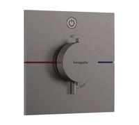 Hansgrohe ShowerSelect Comfort - Grifo termostático empotrado, cromo negro cepillado 15571340