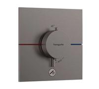 Hansgrohe ShowerSelect Comfort - Grifo termostático empotrado, cromo negro cepillado 15575340