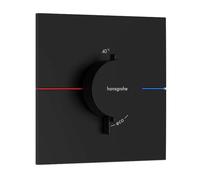 Hansgrohe ShowerSelect Comfort E grifo para ducha empotrado con termostato negro 15574670