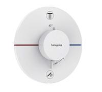 Hansgrohe ShowerSelect Comfort S grifo de bañera y ducha empotrado con termostato blanco 15554700
