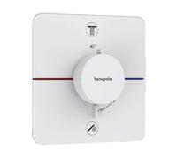 Hansgrohe ShowerSelect Comfort - Grifo termostático empotrado para 2 dispositivos, blanco mate 15583700