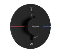 Hansgrohe ShowerSelect Comfort - Grifo termostático empotrado para 2 dispositivos, negro mate 15554670