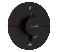 Hansgrohe ShowerSelect Comfort - Grifo termostático empotrado para 2 dispositivos, negro mate 15556670