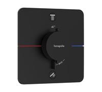 Hansgrohe ShowerSelect Comfort Q grifo de bañera y ducha empotrado con termostato negro 15583670