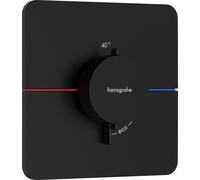 Hansgrohe Grifo termostático para ducha empotrado ShowerSelect Comfort Q negro mate 15588670