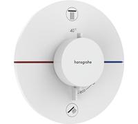 Hansgrohe ShowerSelect Comfort S grifo de bañera y ducha empotrado con termostato blanco 15554700