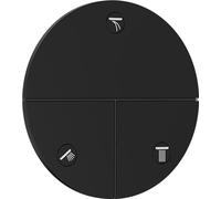hansgrohe ShowerSelect Comfort S - válvula para instalación empotrada de termostatos ShowerSelect Comfort S (3 funciones), negro mate