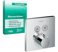Hansgrohe Grifo empotrado bañera y ducha ShowerSelect 15763000 termostático cromo SafetyStop 40 °C
