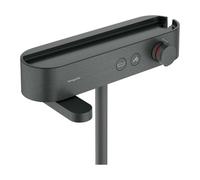 Hansgrohe ShowerTablet Select - Grifo termostático para bañera, cromo negro cepillado 24340340