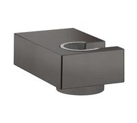 Hansgrohe - Soporte de ducha mural Porter E, cromo negro cepillado 28387340